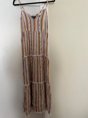 Angie Tiered Striped Maxi Dress
